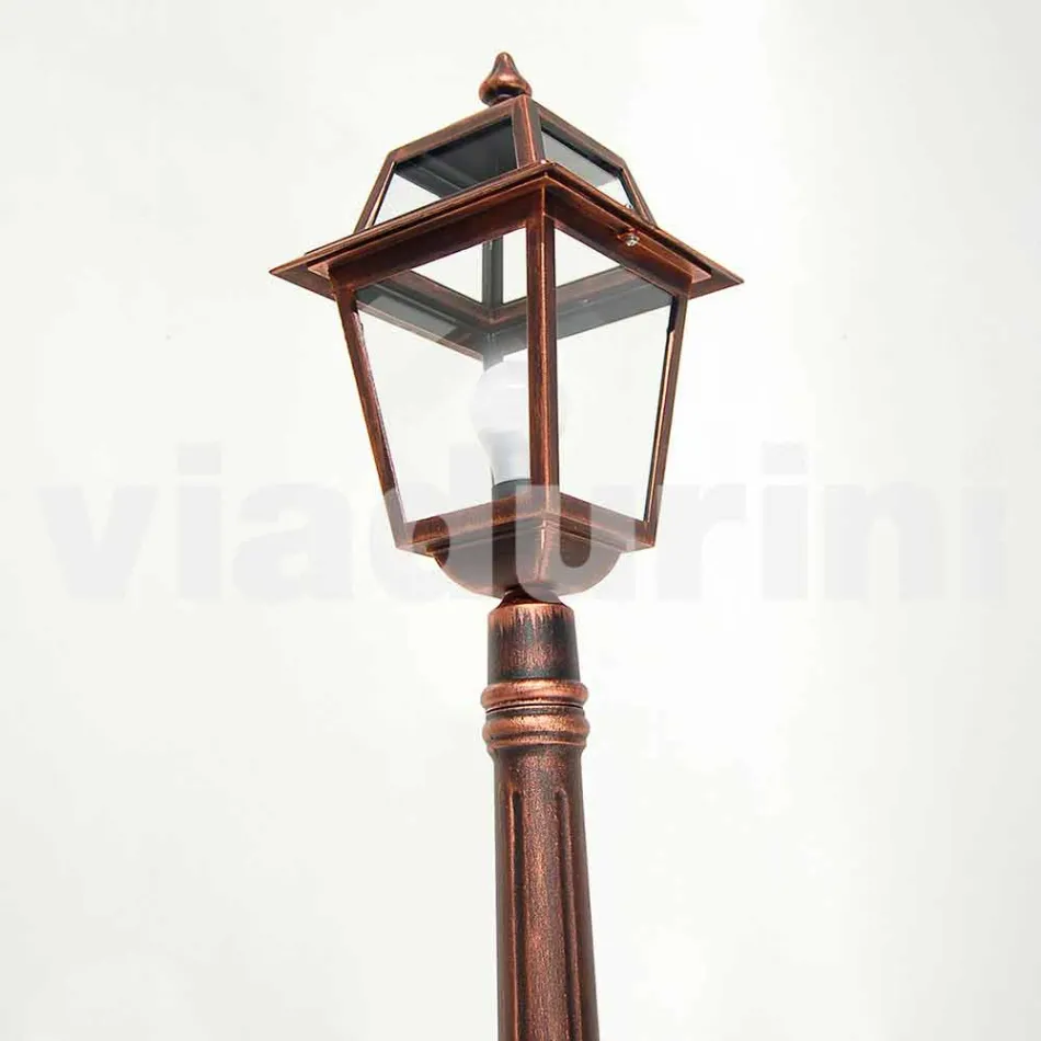 Lågt strålkastare för utomhus i aluminium producerat i Italien, Kristel Viadurini