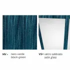 Halvlampa av aluminiumlampa tillverkad i Italien, Aquilina Viadurini