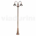 Utomhus treljus aluminium gata lampa gjord i Italien, Anusca Viadurini