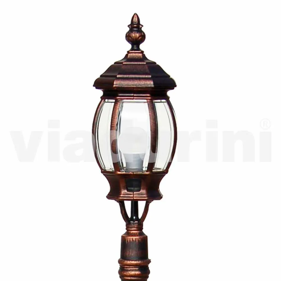 Utomhuslampa med aluminiumljus gjord i Italien, Anika Viadurini