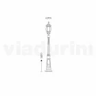 Utomhuslampa med aluminiumljus gjord i Italien, Anika Viadurini