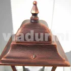 Låg aluminium utomhus lampa tillverkad i Italien, Aquilina Viadurini