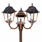 Classic tre-ljus utomhus lampa tillverkad i Italien, Aquilina Viadurini