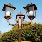 Classic tre-ljus utomhus lampa tillverkad i Italien, Aquilina Viadurini