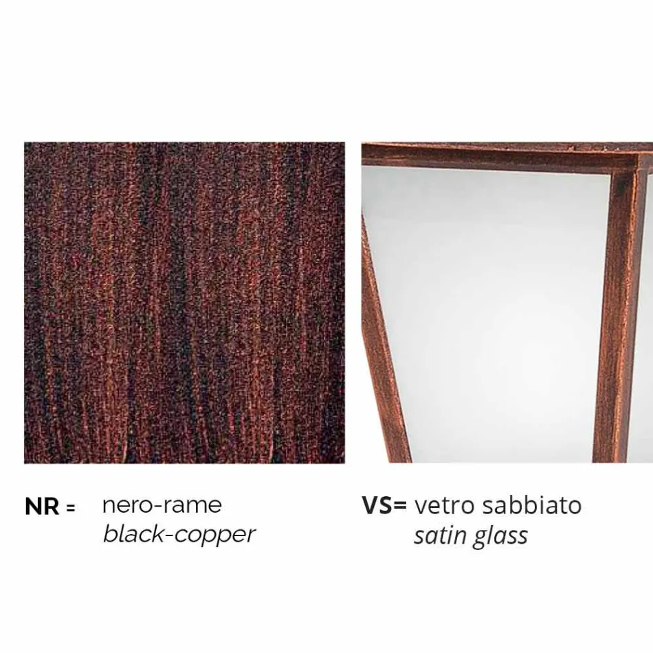 Classic tre-ljus utomhus lampa tillverkad i Italien, Aquilina Viadurini