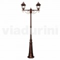 Utomhus klassisk lamppost tillverkad av aluminium, tillverkad i Italien, Aquilina