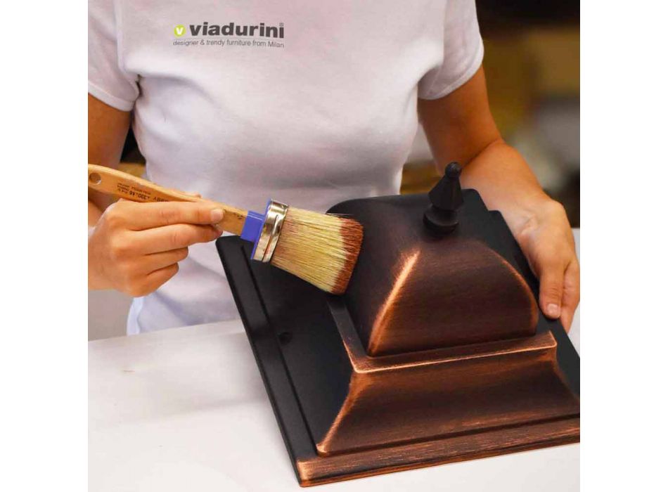 Klassisk utomhuslampa gjuten av gjuten aluminium tillverkad i Italien, Anika Viadurini