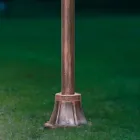 Utomhuslyktstolpe i klassisk handmålad dekorerad aluminium - Genua Viadurini