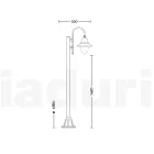 Utomhuslampa i vintagestil i aluminium Tillverkad i Italien - Cassandra Viadurini