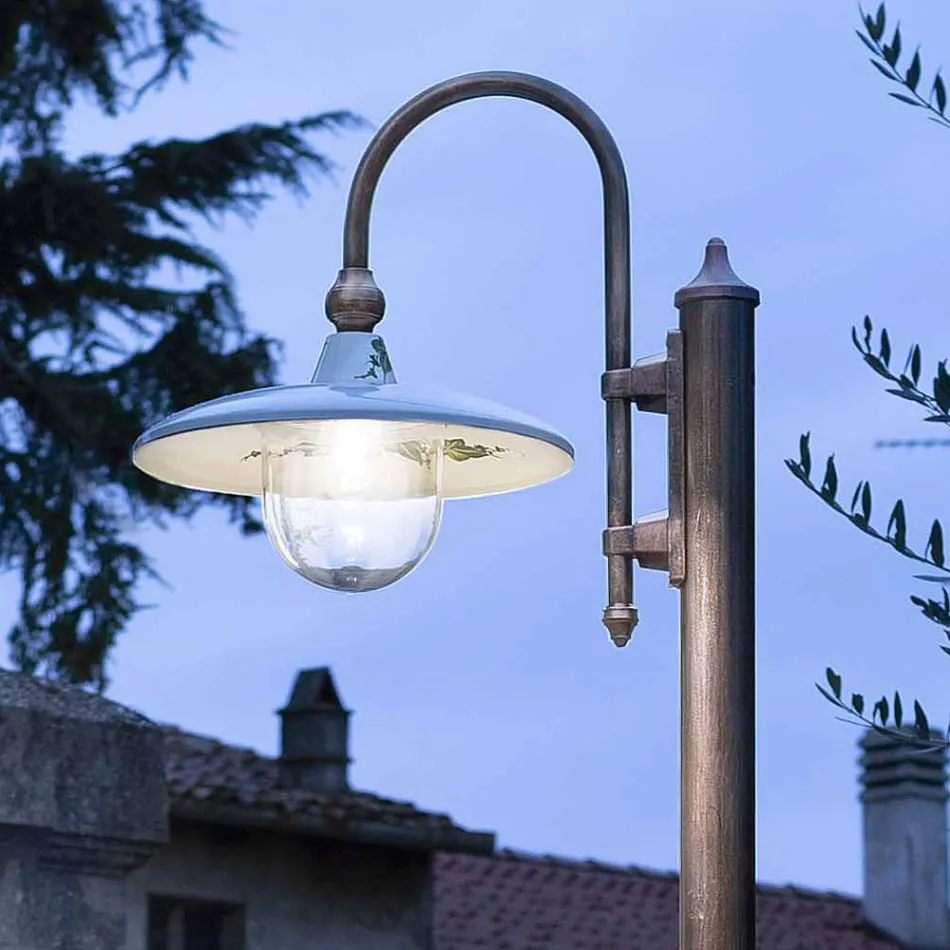 Trädgårdslampa i aluminium med 1 eller 2 eller 3 lampor Design - Campobasso Viadurini
