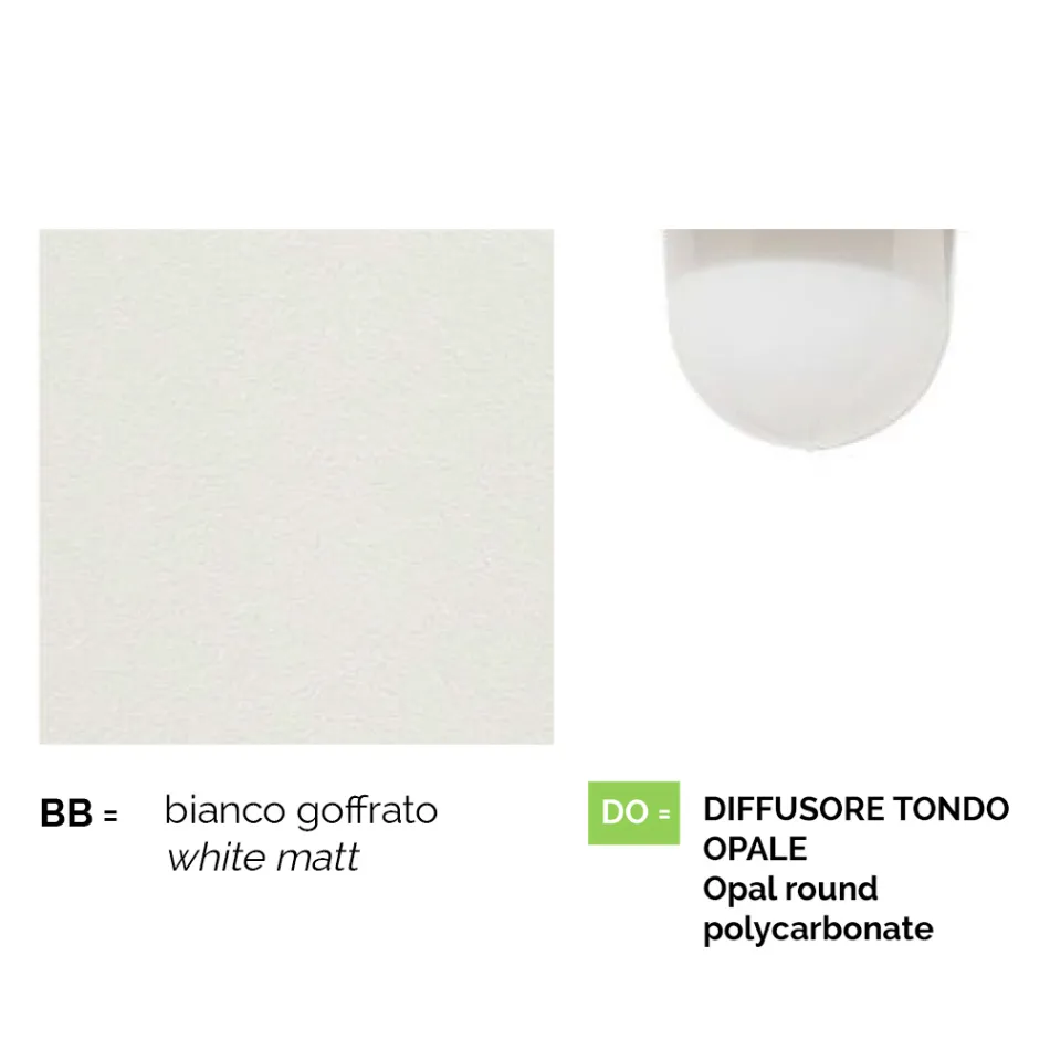 Vit trädgårdslampa i aluminium med 1 lampa tillverkad i Italien, Anusca Viadurini