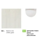 Vit trädgårdslampa i aluminium med 1 lampa tillverkad i Italien, Anusca Viadurini