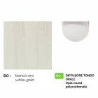 Trädgårdslampa i vitt gjuten aluminium gjord Italien, Anusca Viadurini