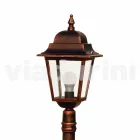 Trädgårdslampa i gjuten aluminium tillverkad i Italien, Aquilina Viadurini