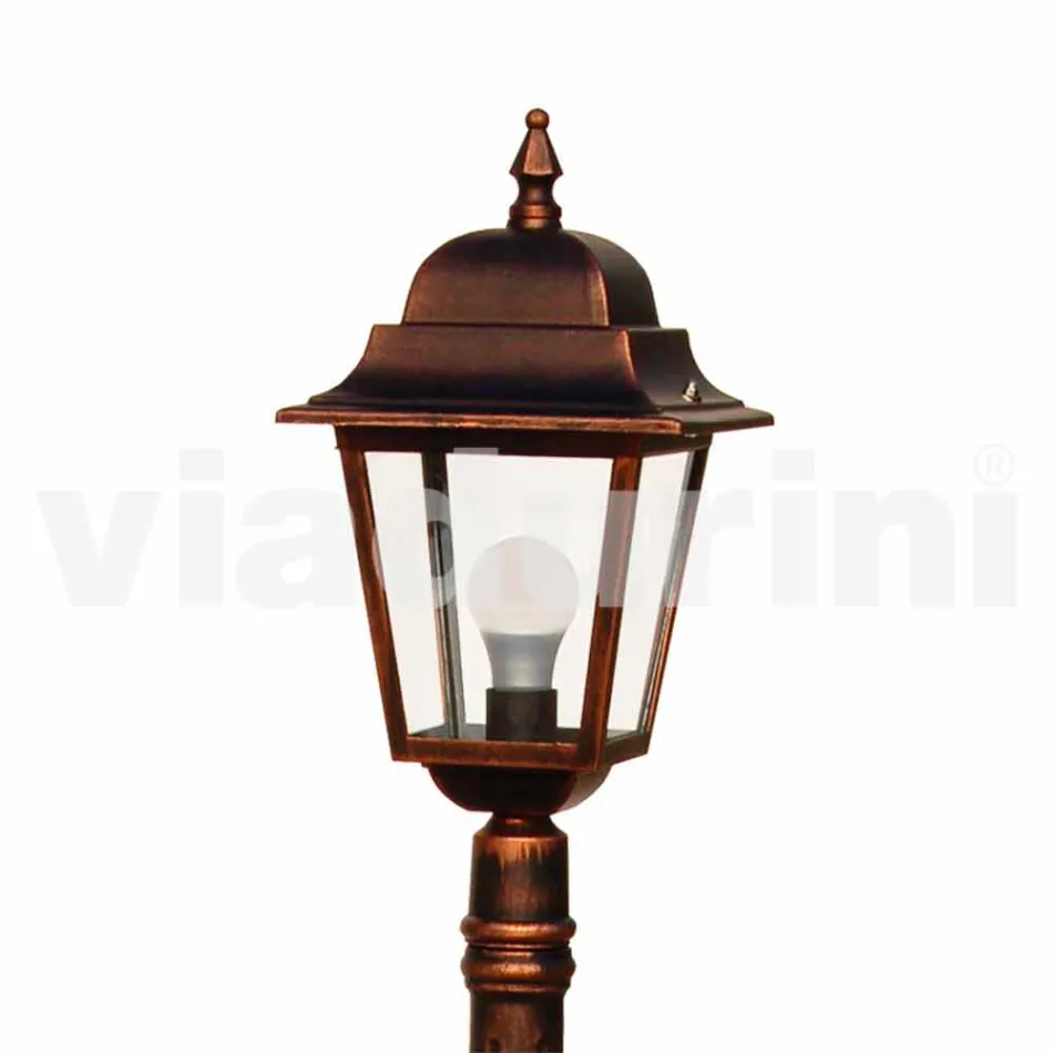 Trädgårdslampa i gjuten aluminium tillverkad i Italien, Aquilina Viadurini