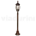 Trädgårdslampa i vintagestil i aluminium tillverkad i Italien - Leona Viadurini