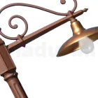 Vintage trädgårdslampa i aluminium och mässing Tillverkad i Italien - Adela Viadurini