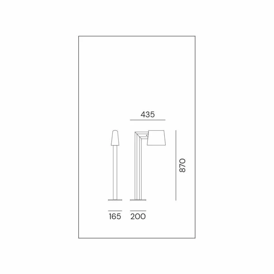 Utomhuslyktstolpe i antik brun metall 2 höjder - Saint Tropez av Il Fanale Viadurini