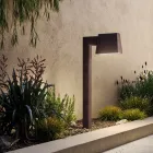 Utomhuslyktstolpe i antikbrun metall 2 höjder - Saint Tropez av Il Fanale Viadurini