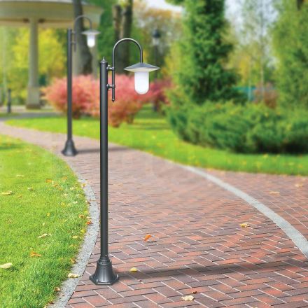 Utomhuslampa i vintagestil i antracitaluminium Tillverkad i Italien - Belen Viadurini