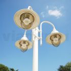Trädgårdslampa med 3 lampor i aluminium Tillverkad i Italien - Cassandra Viadurini