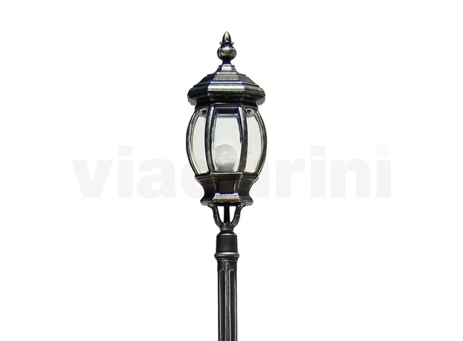 Lampa i vintagestil i formgjuten aluminium Tillverkad i Italien - Leona Viadurini
