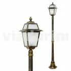 Streetlight för klassisk utomhus tillverkad i Italien, Kristel Viadurini