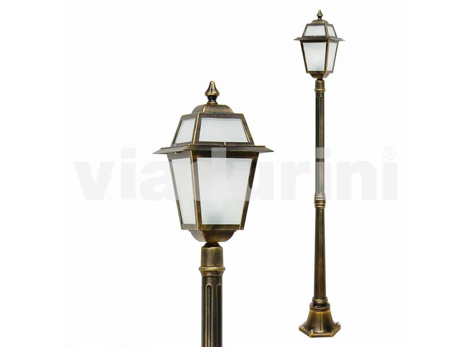 Streetlight för klassisk utomhus tillverkad i Italien, Kristel Viadurini