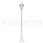 Vintage utomhuslampa i vit aluminium Tillverkad i Italien - Terella Viadurini