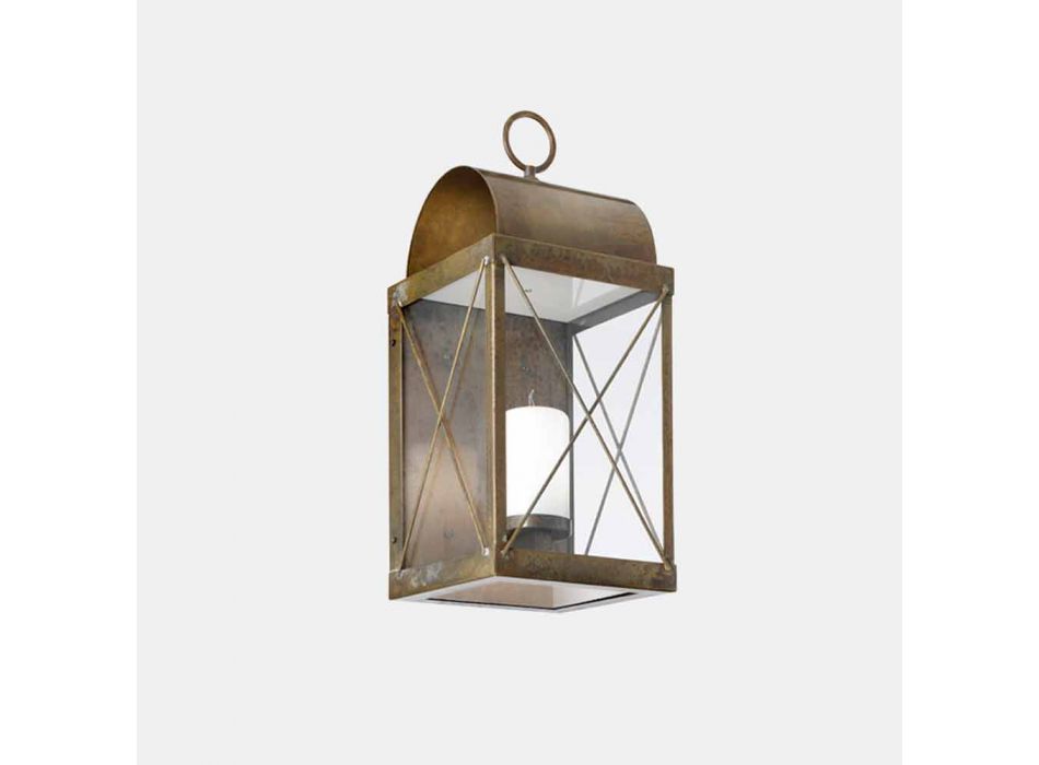 Vägglykta med klassiskt designljus i mässing - Lanterne av Il Fanale Viadurini