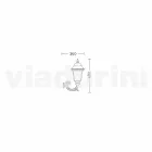 Vägggarden aluminiumslantern gjord i Italien, Aquilina Viadurini