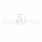 Vägglampa för utomhusbruk i aluminium producerad i Italien, Anusca Viadurini