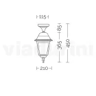 Taklykta i pressgjuten aluminium och glasdiffusor - Scintilla Viadurini