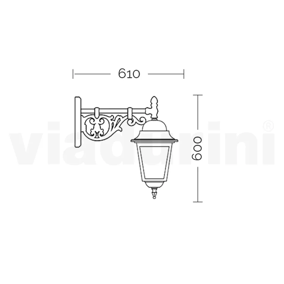 Utomhuslykta i glas och aluminium i 5 olika ytbehandlingar - Alchemist Viadurini
