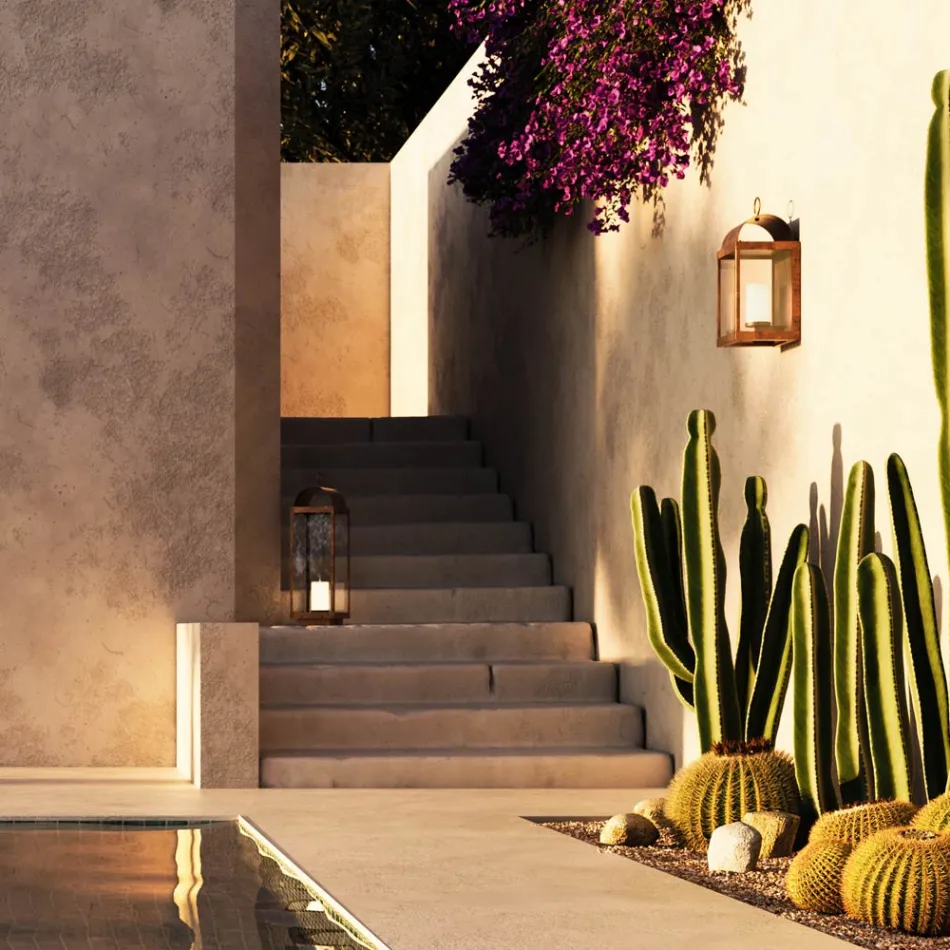 Il Fanale vägglykta i järn eller mässing Viadurini