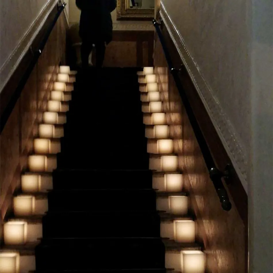 Doftlykta i Scratched Effect Wax med värmeljus Made in Italy - Famme Viadurini