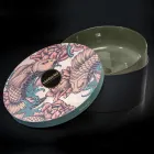 Grön eldfast lerskål Tvättställ Tillverkad i Italien - Tatiana Viadurini