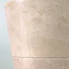 Igor handmålade, blanka, vita koniska piedestal handfat Viadurini