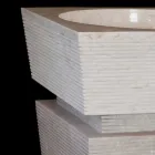 Pedestalshink av natursten Sire vit, handgjord Viadurini