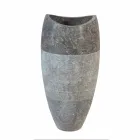 Handfat Column sfäriska sten Natural Smoke Gili Viadurini