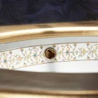 Barock design inbyggd handfat i brandlera gjord i Italien, Egeiska havet Viadurini