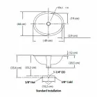 Barock design inbyggd handfat i brandlera gjord i Italien, Egeiska havet Viadurini