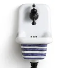 Modern design Mönstrad keramisk väggmonterad tvättställ 26 cm - Jordanien Viadurini