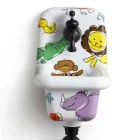 Modern design Mönstrad keramisk väggmonterad tvättställ 26 cm - Jordanien Viadurini