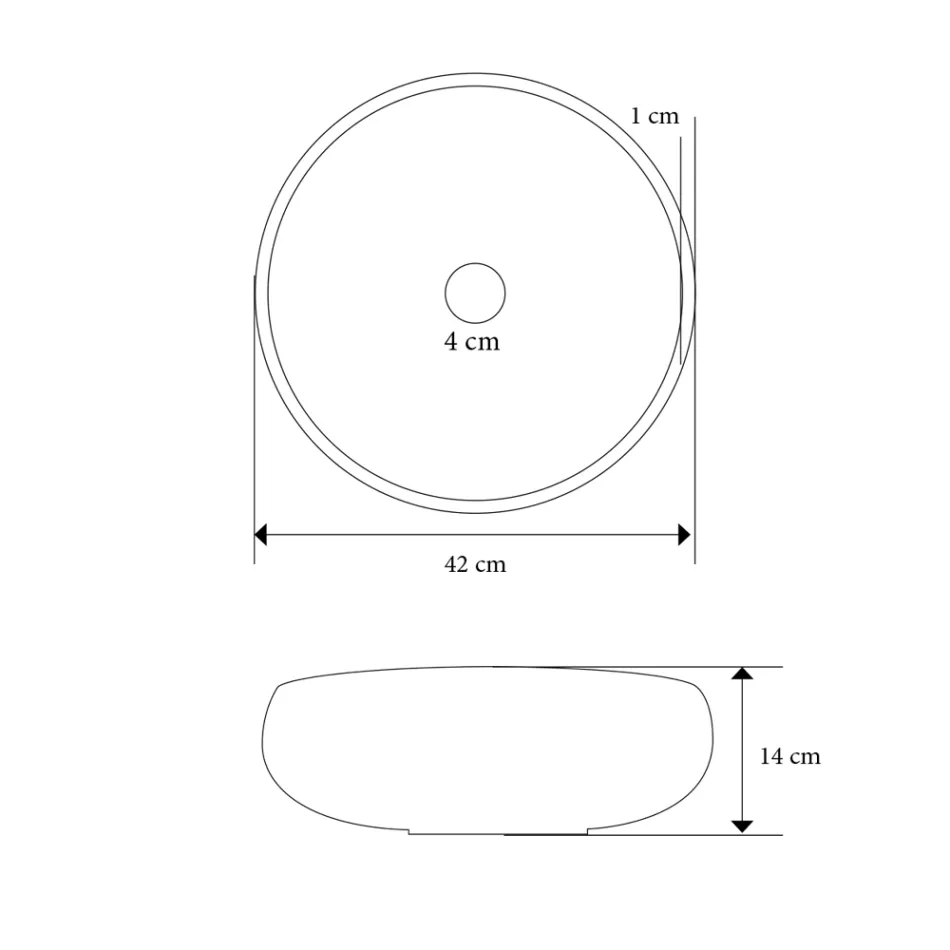 Bänkskiva Tvättställ Tillverkat av eldfast lera Tillverkat i Italien - Diego Viadurini