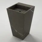 Kolumn Badrumstvättställ i porslinsstengods Tillverkad i Italien - Baia Viadurini