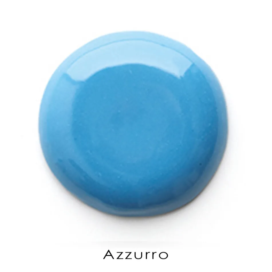 Upphängt handfat i vit och färgad keramik 42 cm - Meridiano Viadurini