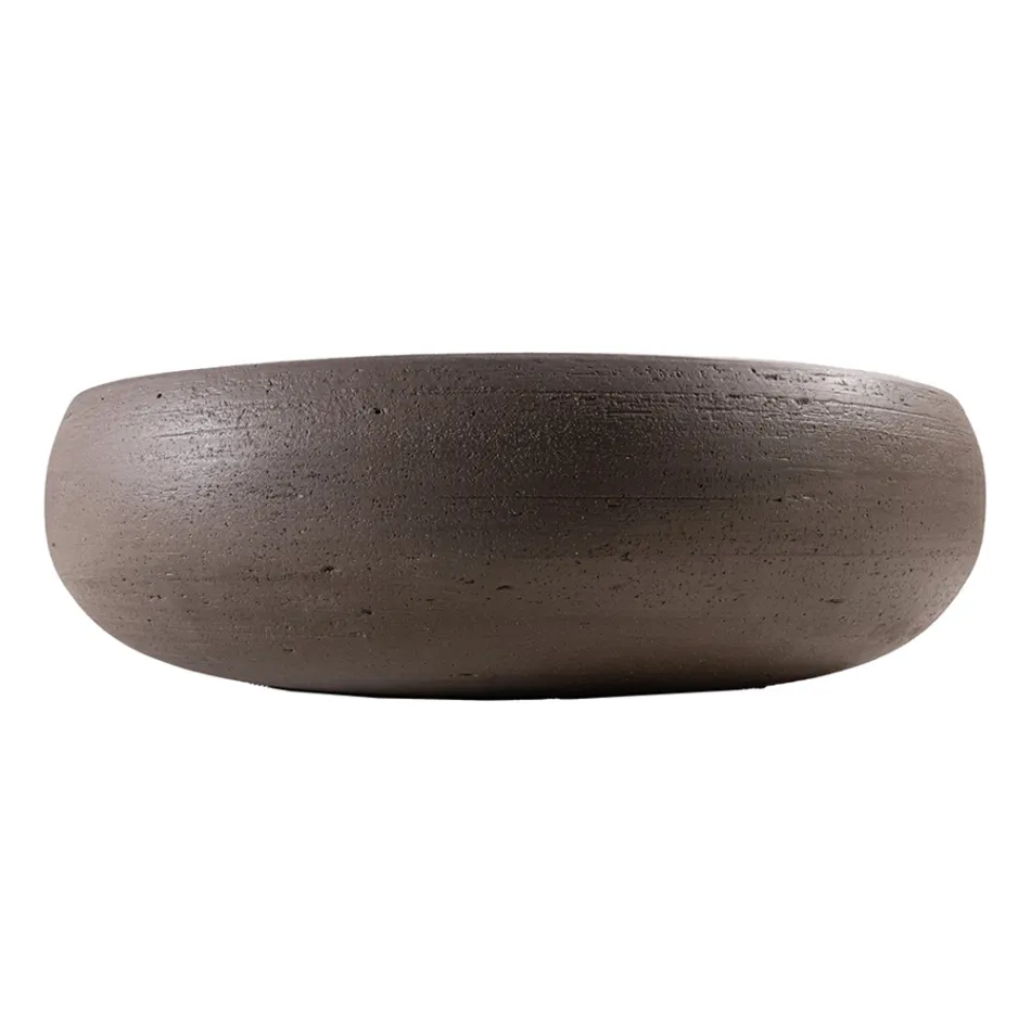 Bänkskiva Badrumstvättställ i eldfast lera Tillverkad i Italien - Diego Viadurini