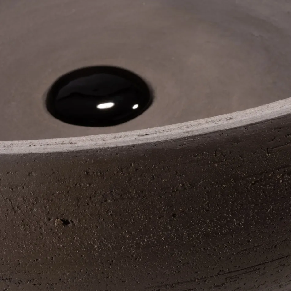 Bänkskiva Badrumstvättställ i eldfast lera Tillverkad i Italien - Diego Viadurini