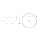 Tvättställ för badrumsbänk i sandsten rund form - Cerasolo Viadurini